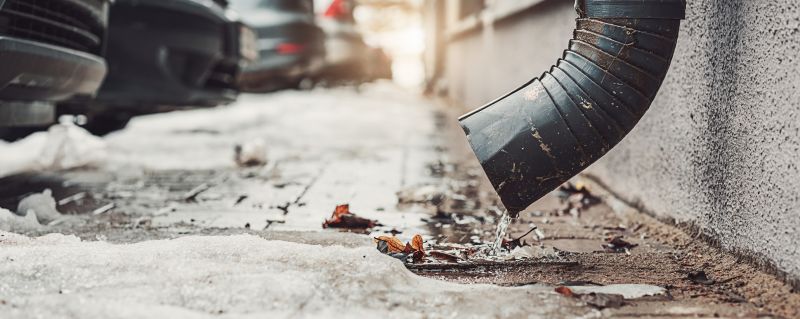 Winter Snowmelt Drainage